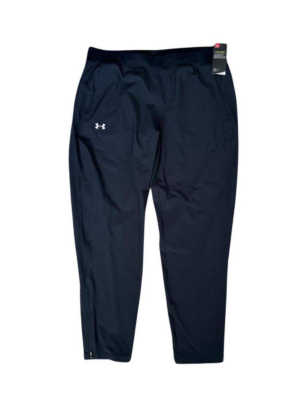 Under Armour SpeedPocket Storm Pants Women's Size XL Black New $90 Fitted